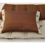 Coco Button Bed Runner Set - Chocolate 